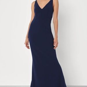 NWT Lulus Dark Blue Bridesmaid dress